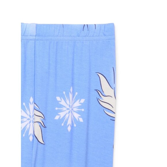 Frozen Girls Top and Pants Pajama Set, 2-Piece, Size 4, Pullover, Light Blue - Picture 3 of 3